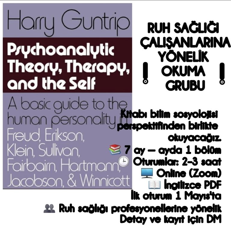Harry Guntrip Ruh Sağlığı Çalışanlarına Yönelik Okuma Grubu