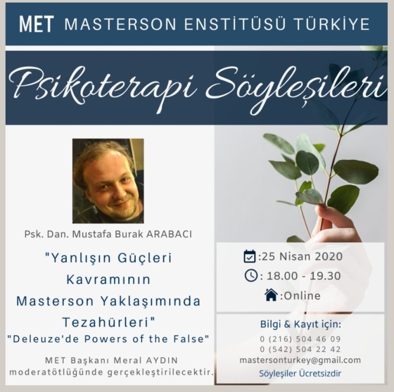 Masterson Enstitüsü Türkiye Psikoterapi Söyleşileri